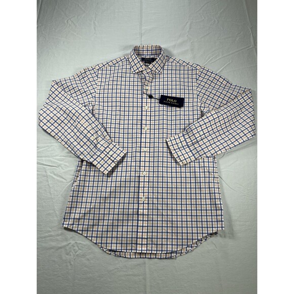 NWT Polo Ralph Lauren Men's Classic Fit Plaid Oxford Shirt Men’s Sz M MSRP $148